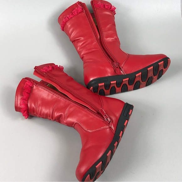 ABC Kids Red Winter Boots - Picture 5 of 8